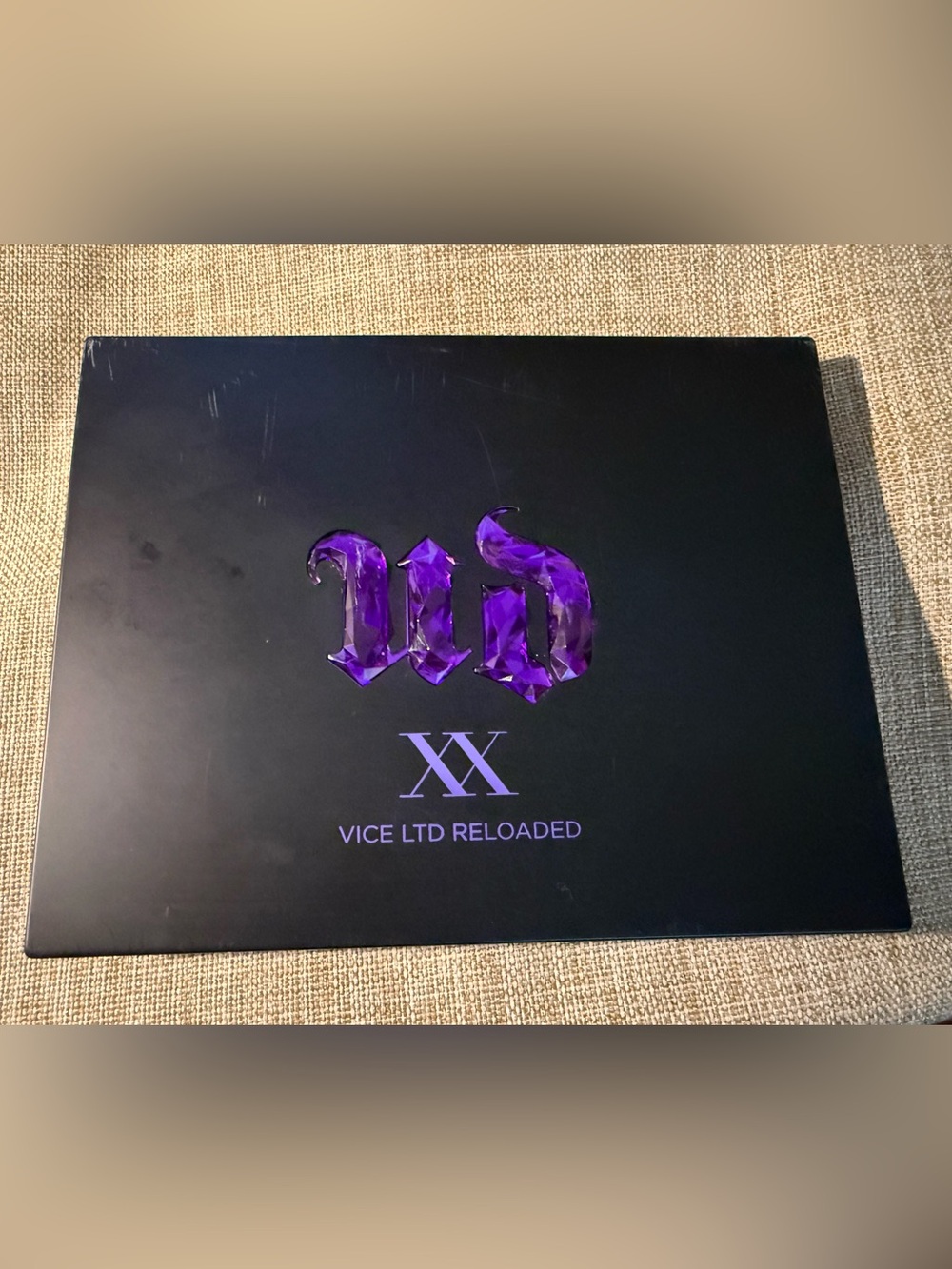 Urban Decay Black Palette with Purple Logo